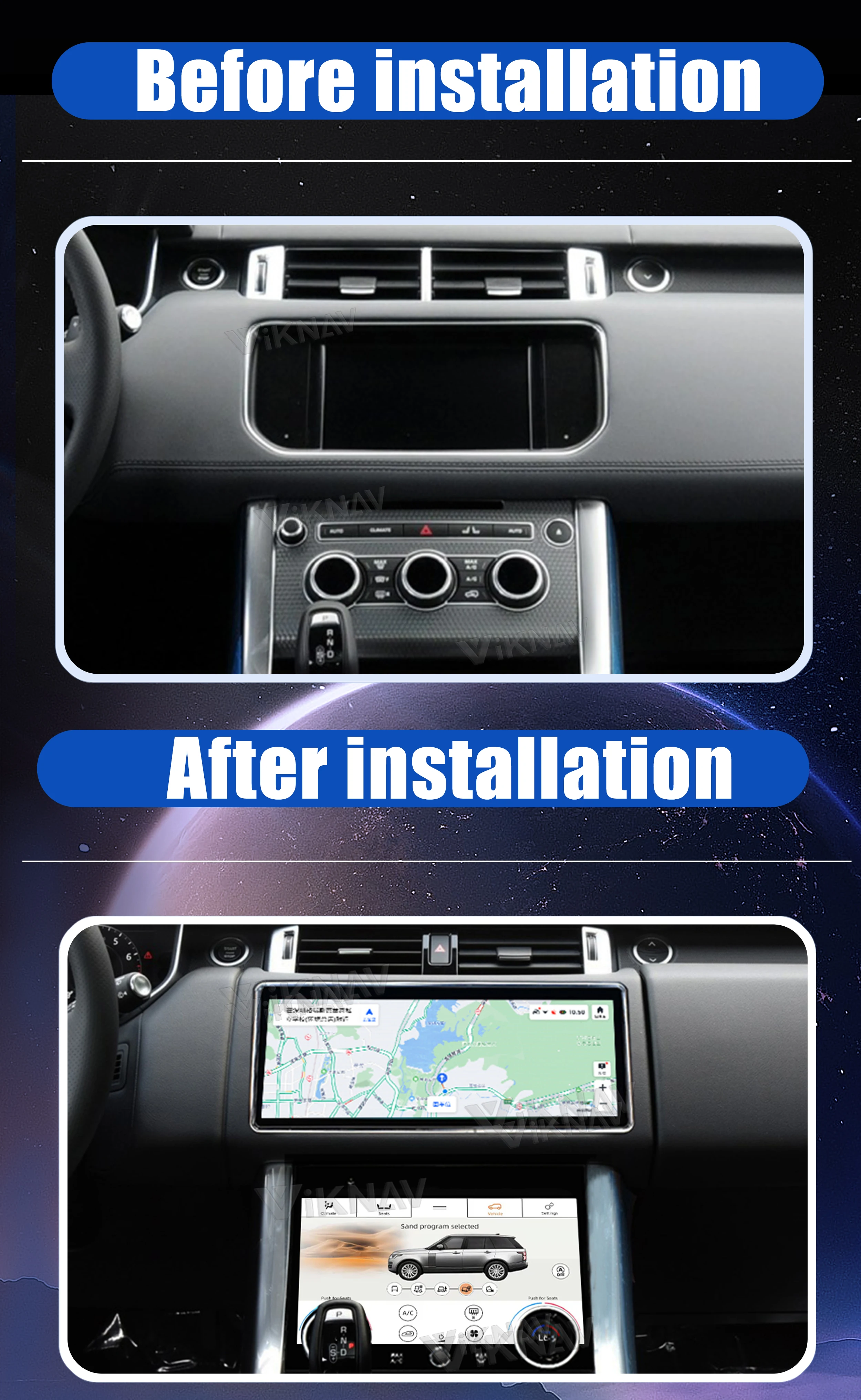 10.4 inch AC Panel Newest Generation For Range Rover Sport L494 2013-2017 Air Condition Board Climate Control LCD Touch