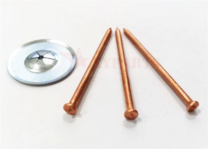 Copper Plated Capacitor Discharge Weld Pins Low Carbon Steel Insulation 3mm