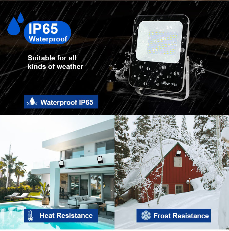 50w 200w Outdoor LED Flood Light Die Cast Aluminium Housing Smd Slim
