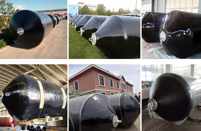Marine Dock Floating Foam Fender 2.5*5.5M Industrial Energy Absorbing Black Color