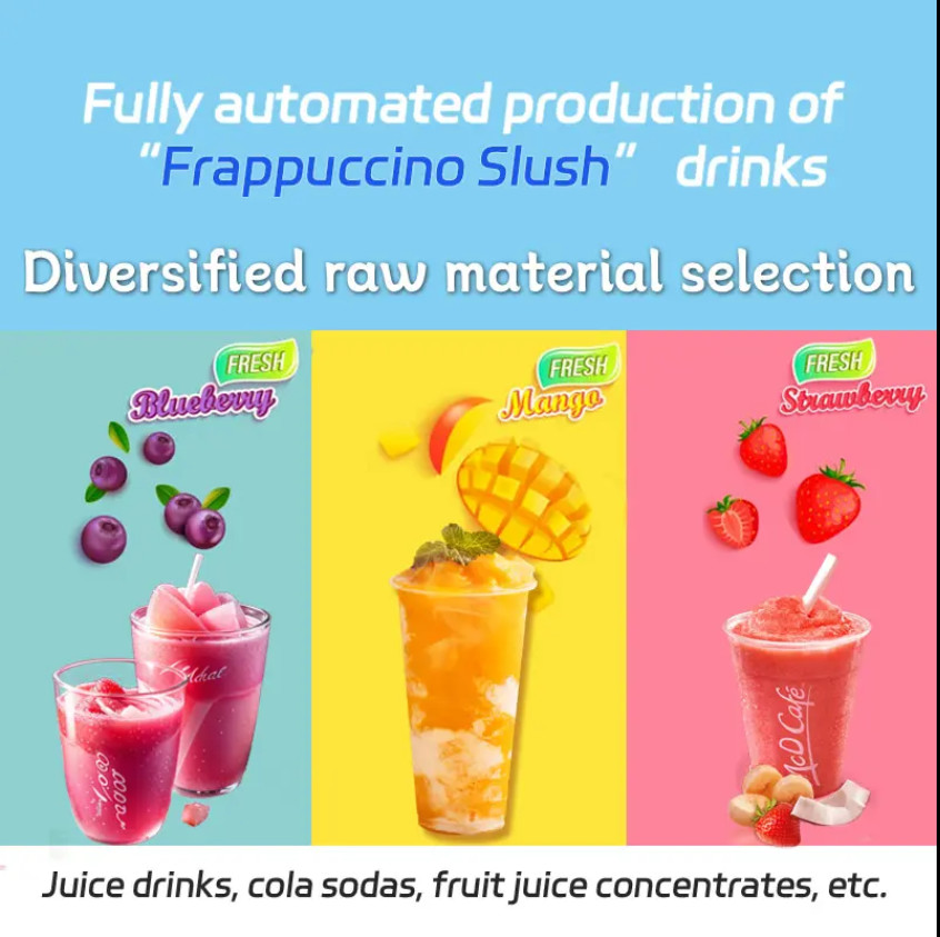 Commercial Frozen Drink Granita Slush Vending Machine High Capacity