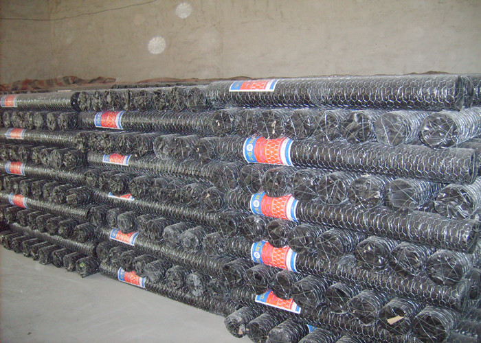 Low Carbon Steel Reverse Twisted Galvanised Hexagonal Wire Netting 14bwg