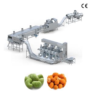 Fulliy Automatic Controlled Advanced Peanut Coating Frying And Flavoring