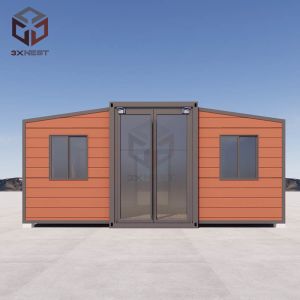 Versatile Expandable Container Cabin with Customizable Terrace