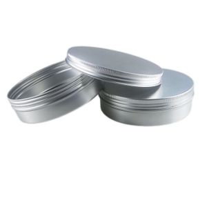 300ml 135*38 Silver Round Threaded Aluminum Box Tea Biscuit Snacks Sealed Packaging Box