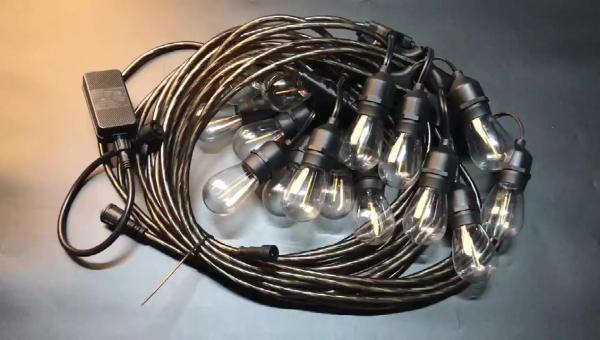 LED Christmas Light String Festival Decoration Waterproof IP65 S14 3500K