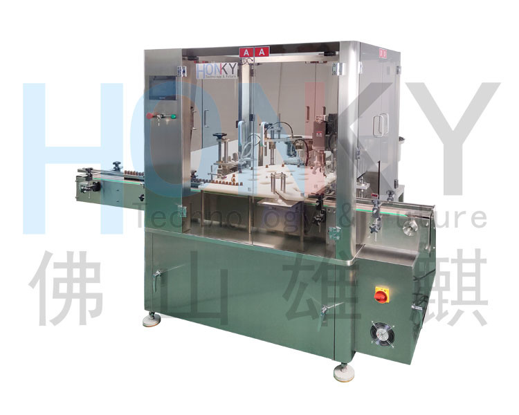 Automatic 15ml Glass Bottle Filling Capping Machine With Servo Capping Head