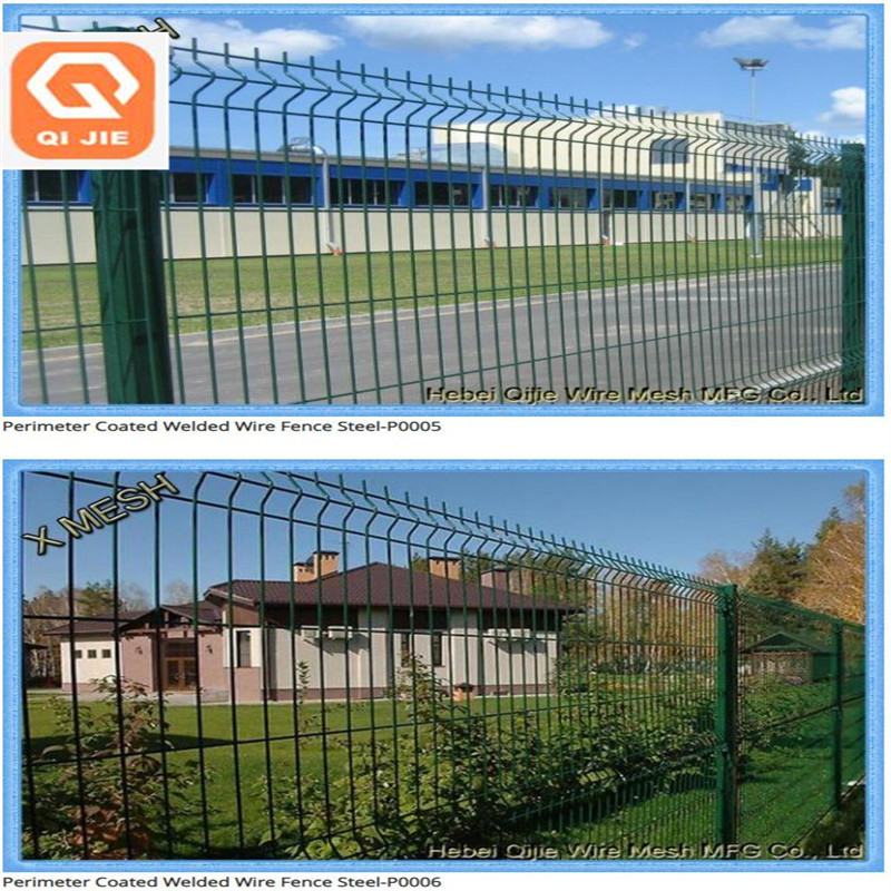 Welded Metal Curved Panel 3D Garden Fence Home Outdoor Decorative