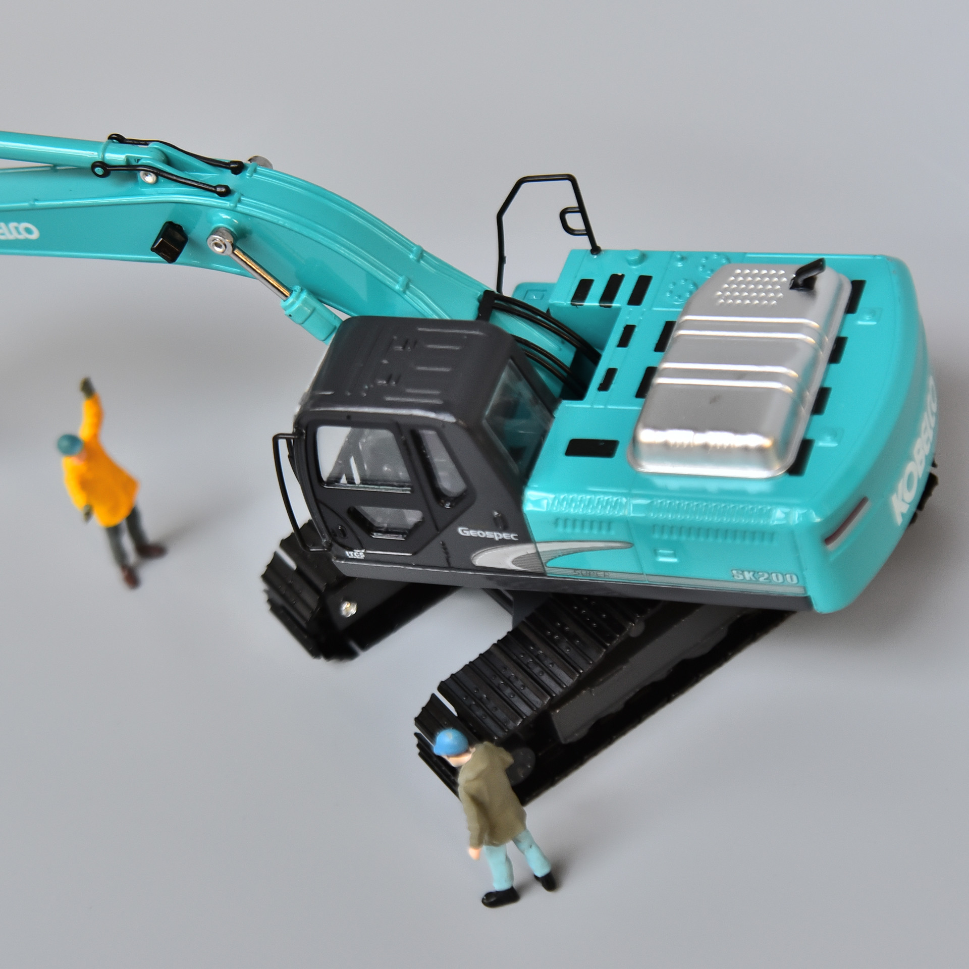 Excavator Model KOBELCO Original Simulation Metal Alloy Car Shinko SK200 Decoration Non-toys