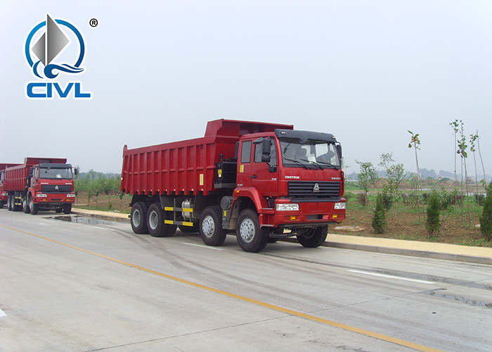 High Loading Capacity New Sinotruk Howo Dump Truck 371 HP 12 Wheels 50 Ton LHD