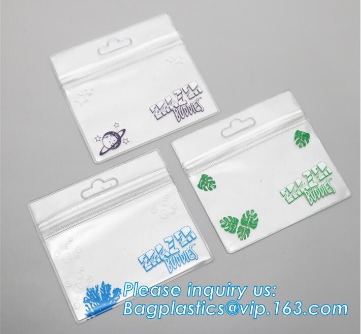 Plastic Bag OEM Custom PVC Loop Handle Image Printed Plastic Shopping Bag,Promotional Clear Waterproof Plastic Cosmetic