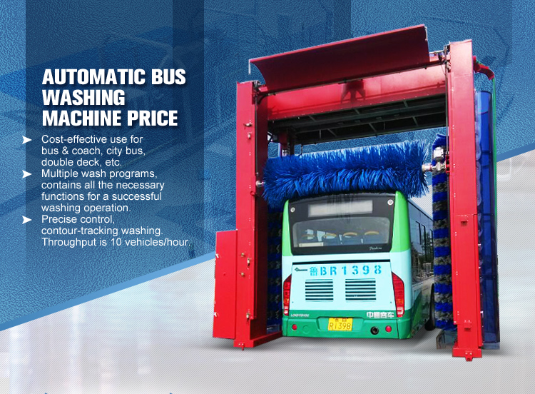 Rollover Bus Wash Station With High Pressure Water And Brush Cleaning