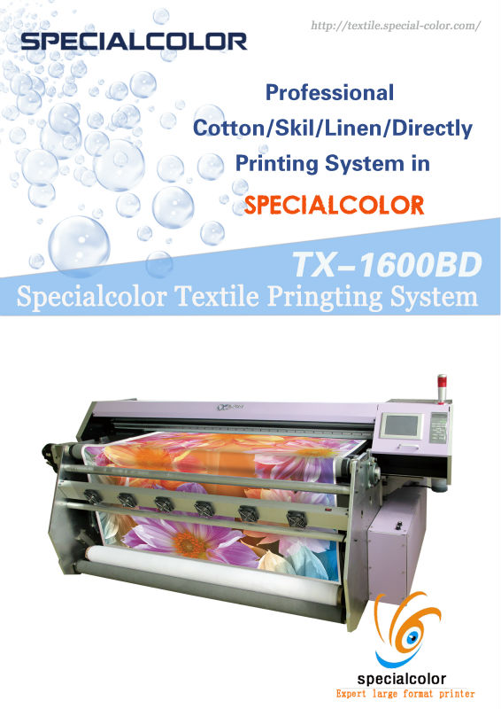 Flatbed Direct Textile Printer Machine With Epson DX5 Printhead