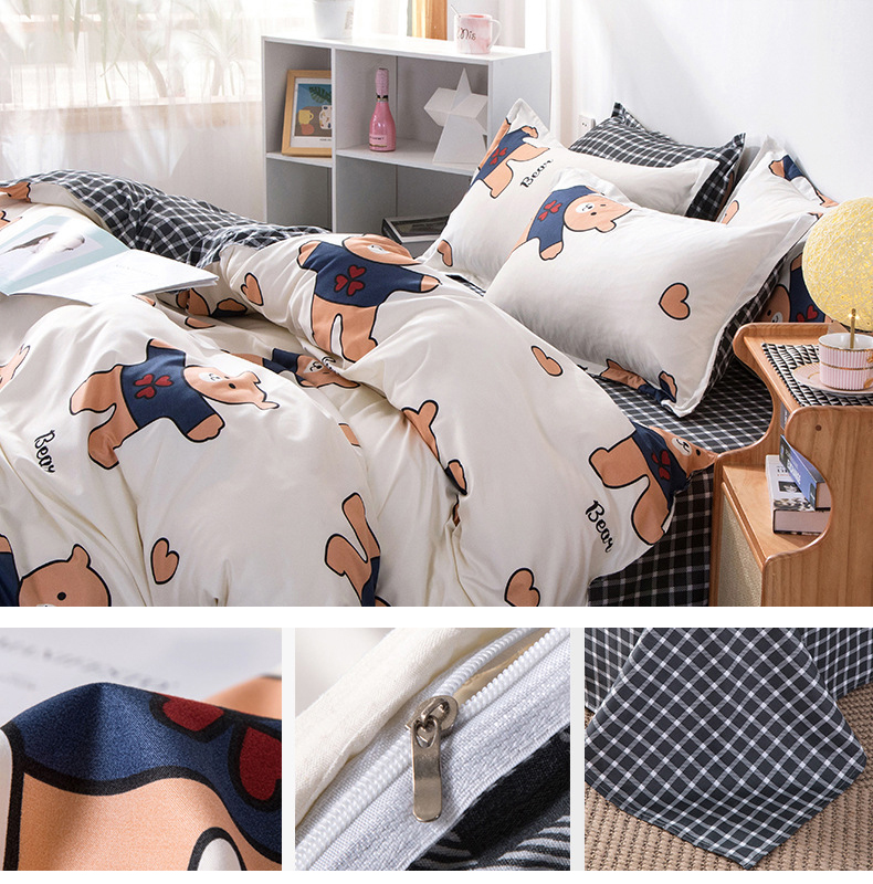 100% Cotton Air-permeable Plant Pattern Juego De Sabanas De Algodon Customized Comforter