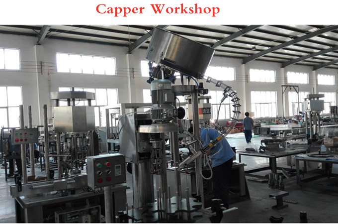 automatic ropp screw cap glass bottle closing sealing capping machine