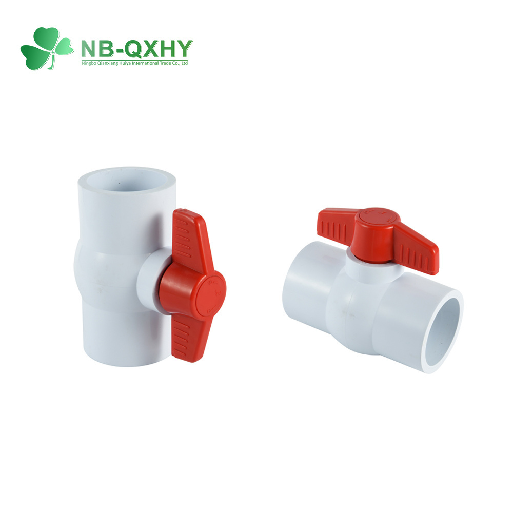 Socket Threaded PVC/PP/Plastic Compact Union Ball Valve for Irrigation Water Supply
