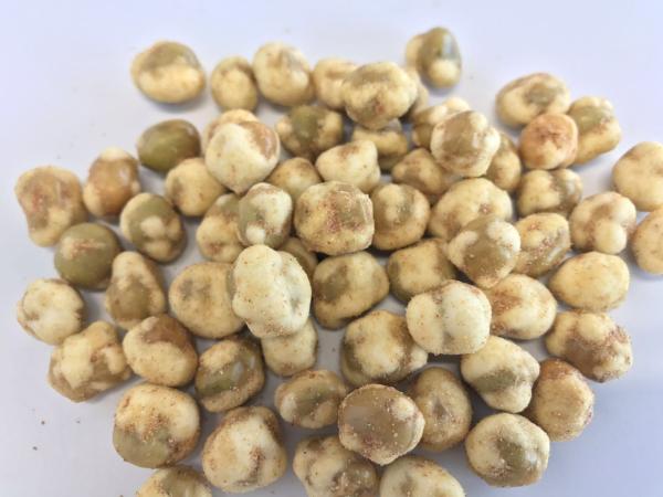 Halal/Haccp Dried Roasted Wasabi/BBQ/Spicy Flavor Green Peas Snack Natural