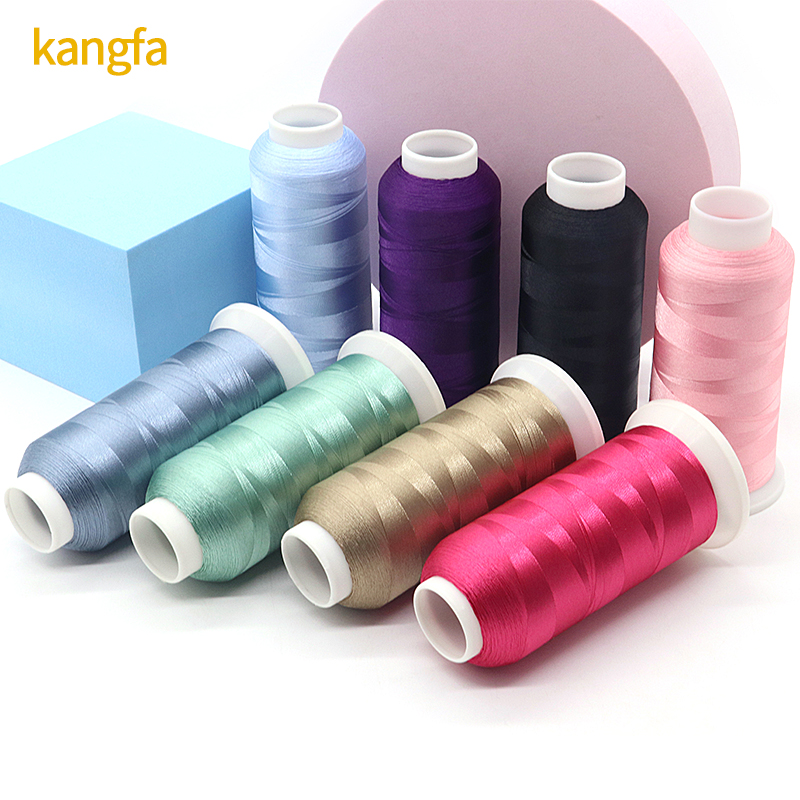 Low Shrinkage 100% Polyester Thread for Embroidery Machine 5000 Yard 120D/2 720 Colors