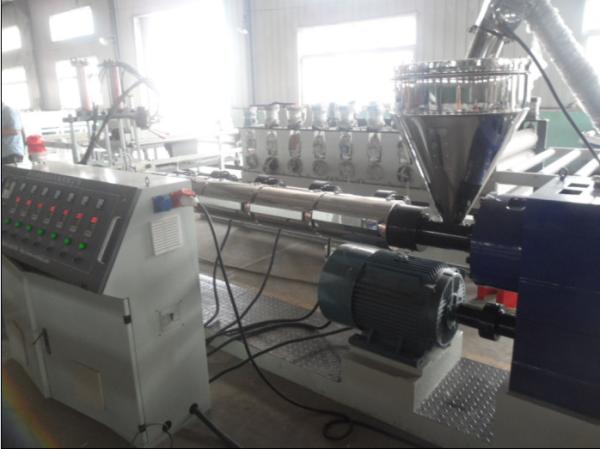 PET PP PE Recycling Plastic Pellet Making Machine / Twin Screw Extruder