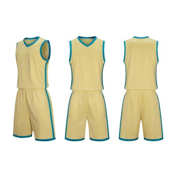 Yellow Blue Loose Football Training Tracksuits Sweat Absorbing Youth Sports