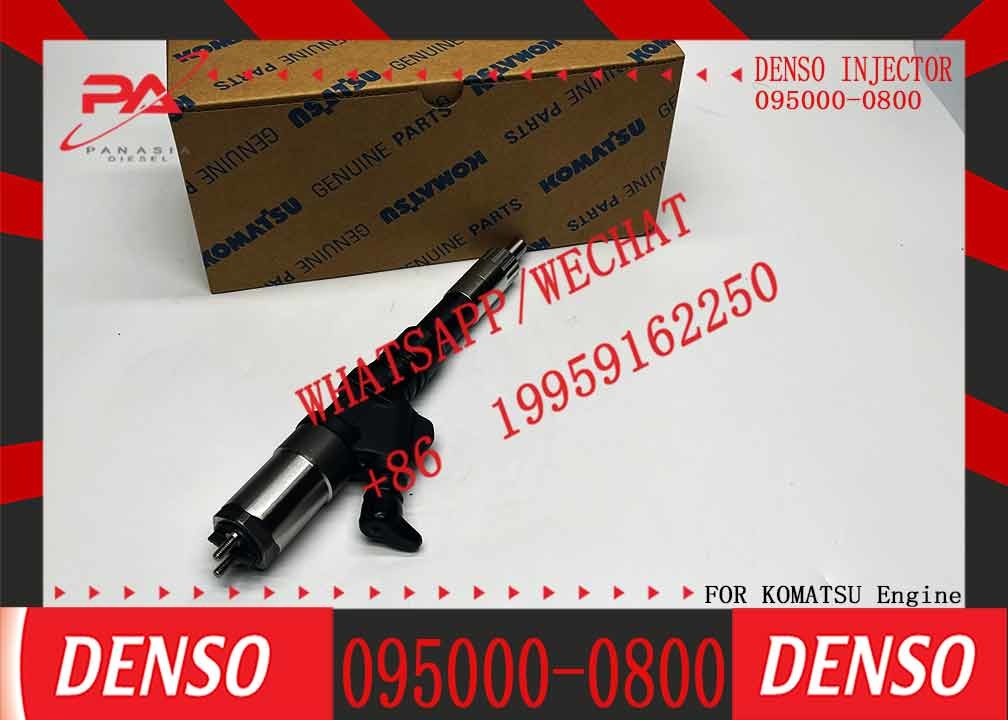 Diesel Fuel Common Rail Injector 095000-1211 6156-11-3300 095000-1210 095000-0800 095000-0801 for Komat-su PC400-7 PC450