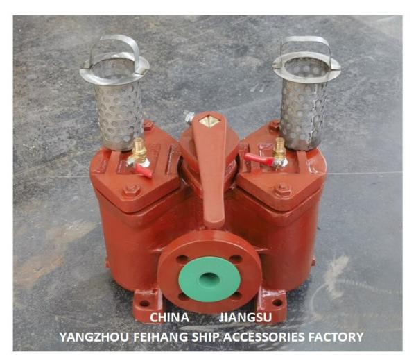 Marine Duplex Oil Strainers Size Dn25, Body Cast Iron Filter Stainless Steel.
