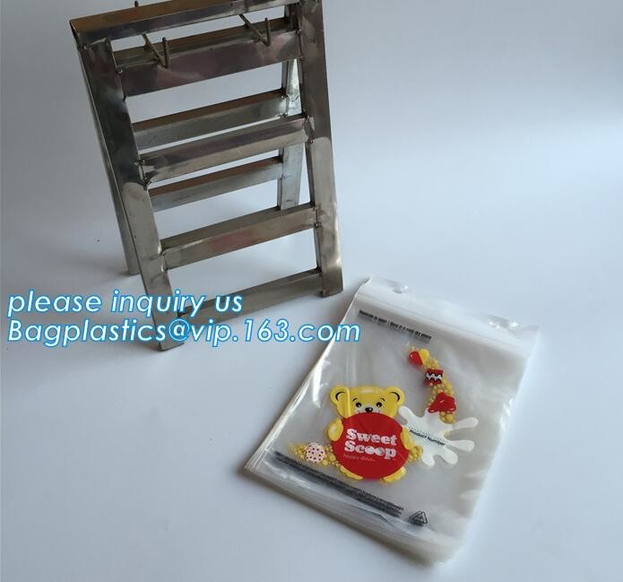 food grade LDPE Top Load saddle slider bag, Saddle deli bag with bottom slider for packing food, Biodegradable Zip lockk s