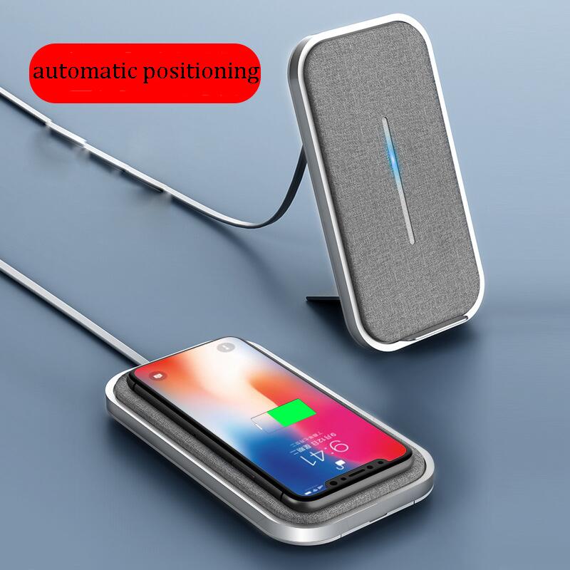 Desktop Twin Coil Qi 1.5A 8mm 15W Wireless Charging Pad