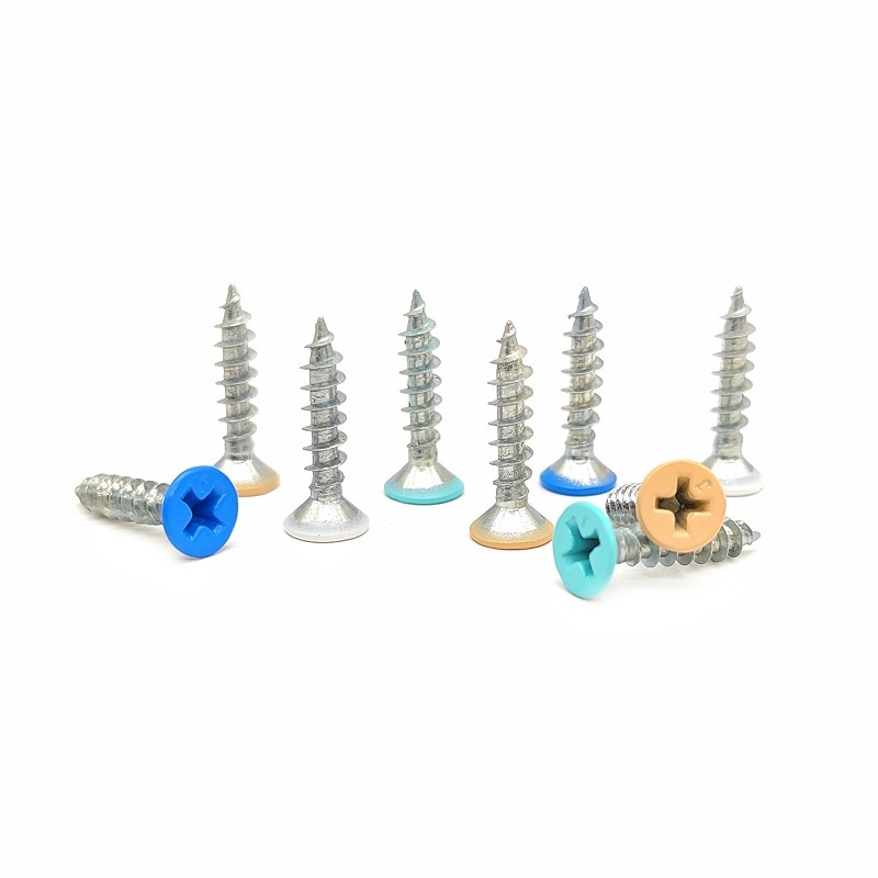 Countersunk Head Cross Self Tapping Screws Flat Head Self Tapping Nai Custom Color