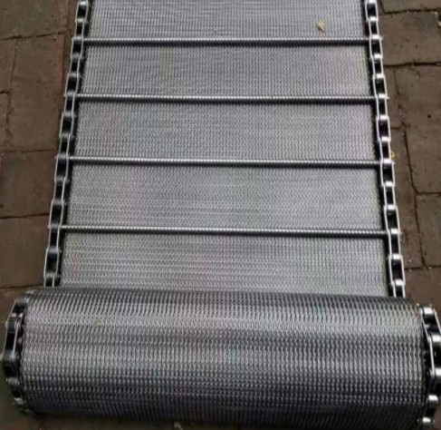 Food Grade Compound Balanced Weave V Shaped Conveyor Wire Mesh Belt