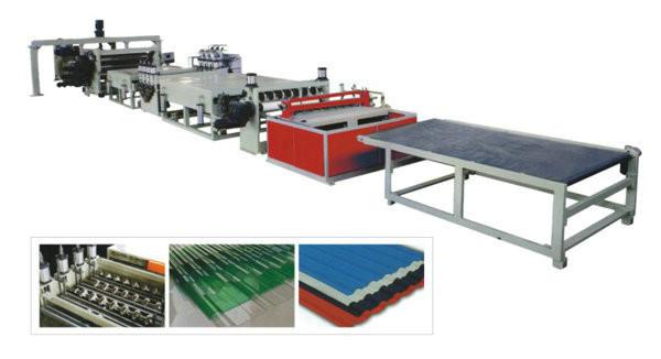 180kg / H 85KW Plastic Board Extrusion Line For PVC Wave Board , Stable