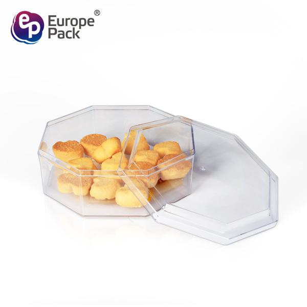 PS Plastic Cookie Box Clear Candy Chocolate Case Sweet Plastic Packaging Biscuit