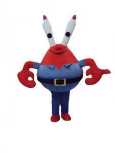 China Anime mascot costume disney Crab cartoon mascot cartoon mascot costumes on sale