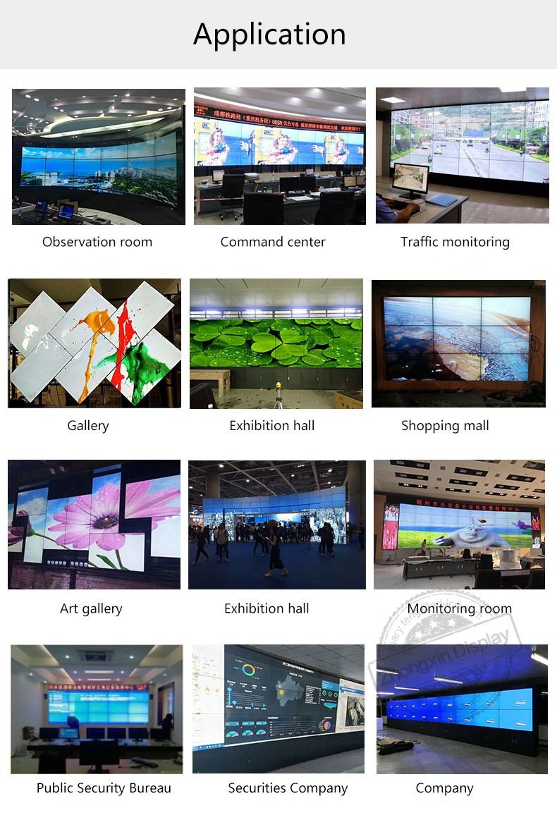 Panel Size 55 inch 1.8mm Pixel Pitch LCD Video wall Bracket for TV Wall Background Mounting