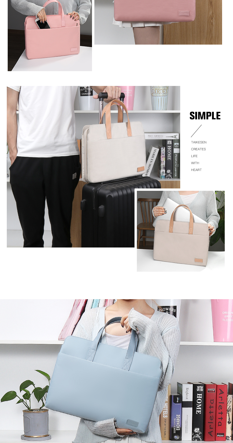2021 Factory Price laptop bag for Ipad Huawei matebook 14inch computer bag Laptop sleeve handbag With Customize Logo