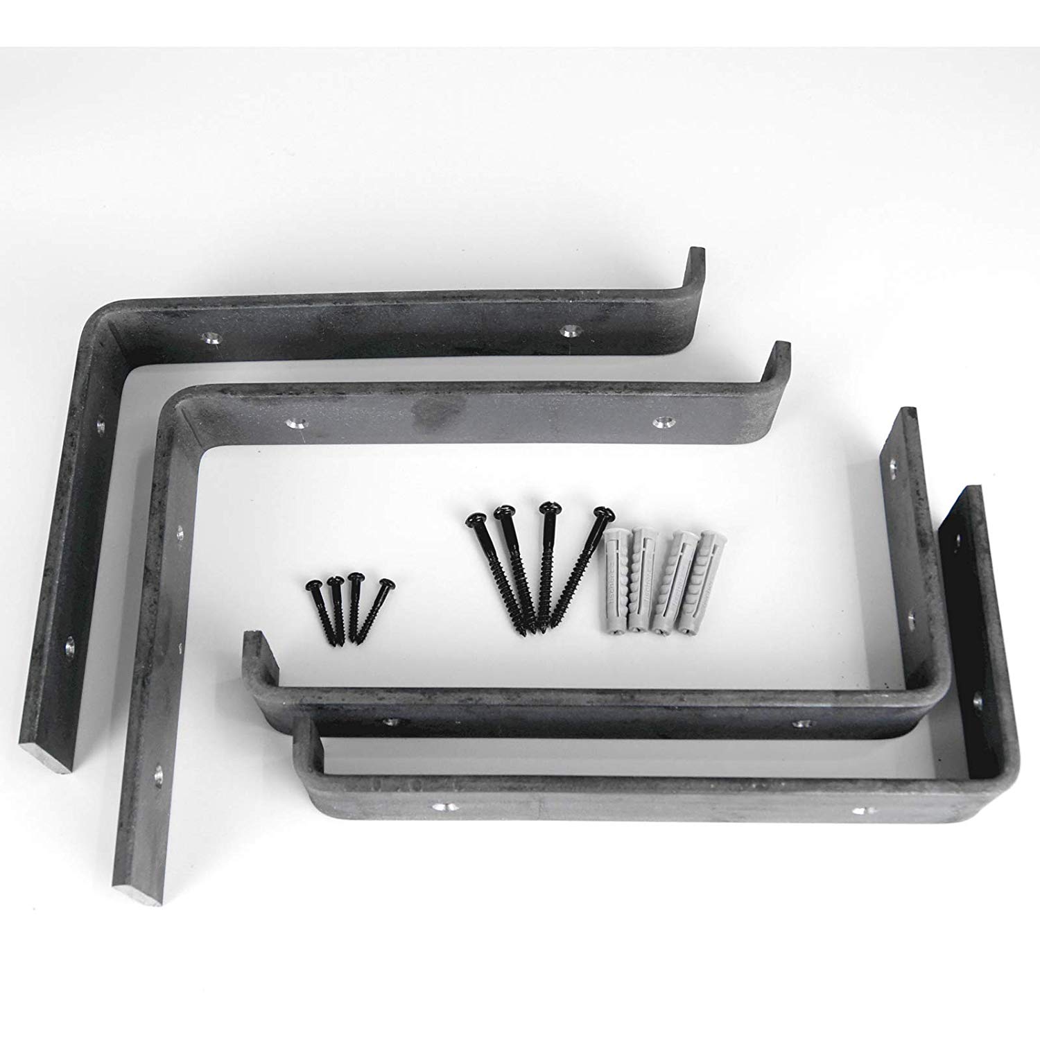 6-Level Wall Mount Lumber Storage Metal Rack Perfect for Everyday and Organizing Wood