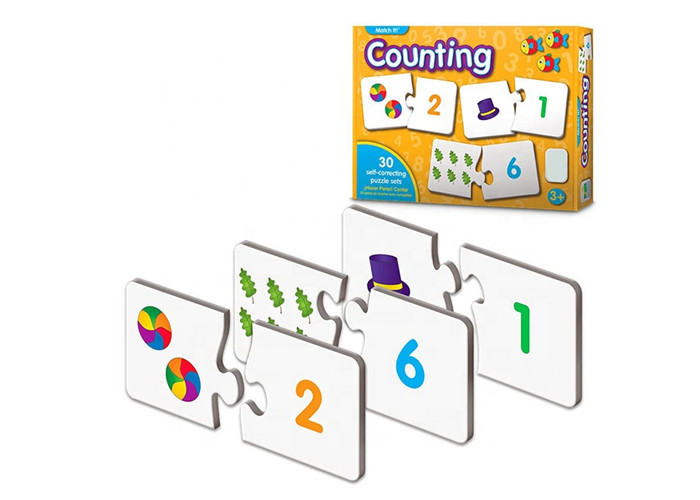 Kids Math Learning Magnetic Activity Set Rubber Magnet Jigsaw Puzzles Board