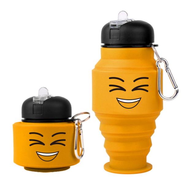 Travel Portable Sport Collapsible Water Bottle Silicone Reusable Leakproof
