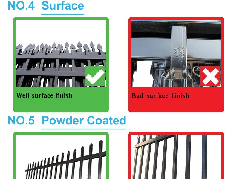 China Supplier Black Metal Tubular colorbond steel fence for au