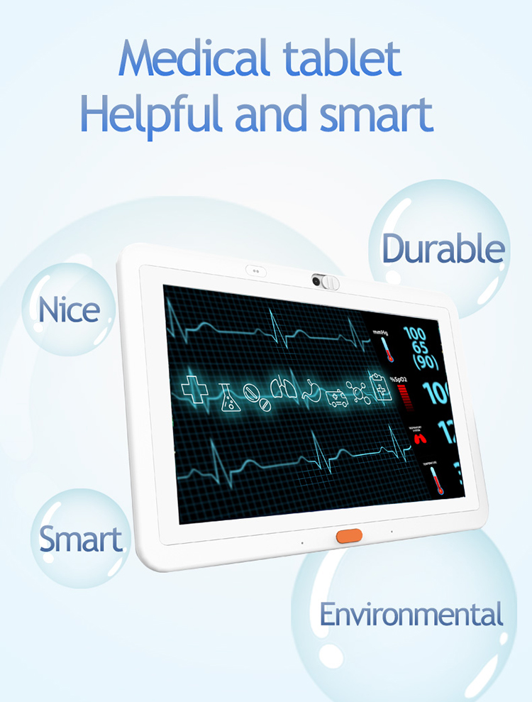 FCC 10Inch Android 8.1 Medical Tablet Computer With Handling Call And 5MP Camera