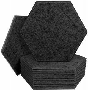China Sound Proofing 9mm Felt Hexagon Acoustic Panels Wall Decorative Pet on sale