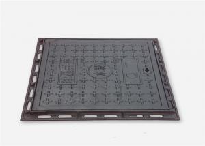  Anti Theft Double Sealed Manhole Cover Square Ductile Cast Iron Light Weight Manufactures