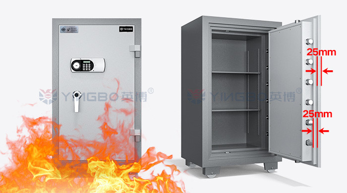 Electronic Digital Lock Fireproof Safe Box Fireproof Rating 120mins YB/FH-108