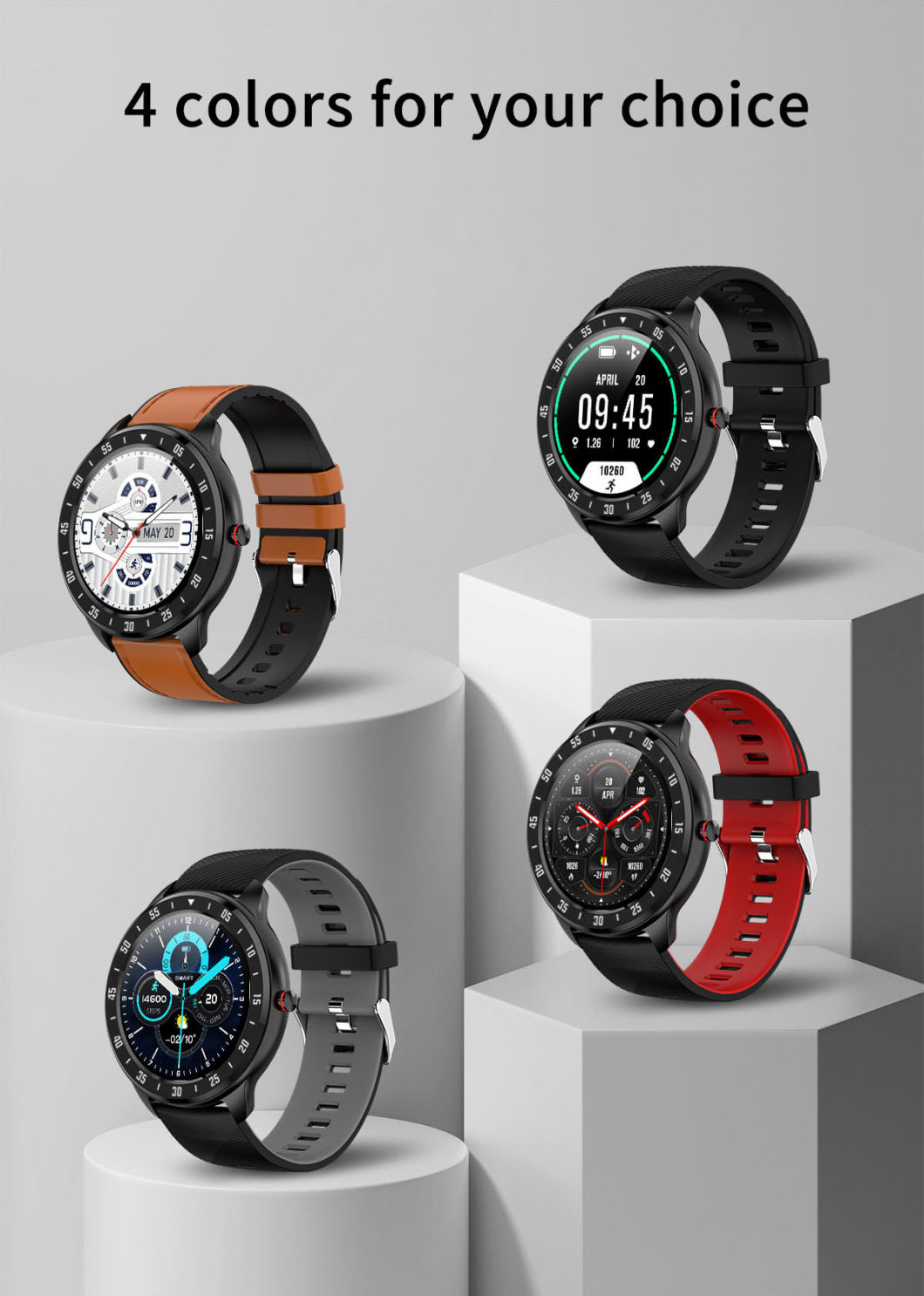 2021hot 1.32inch 360*360 Full Fit Full Touch Screen Heart Rate and Blood Pressure Detection Multifunctional Z07 Smart Watch