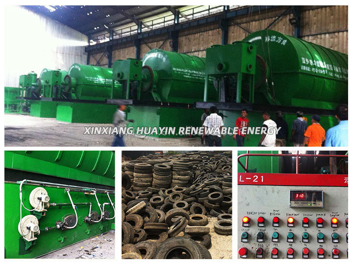 Fully Automatic Waste Tyre Pyrolysis Plant Rubber Tire Recycling To Fuel Machine