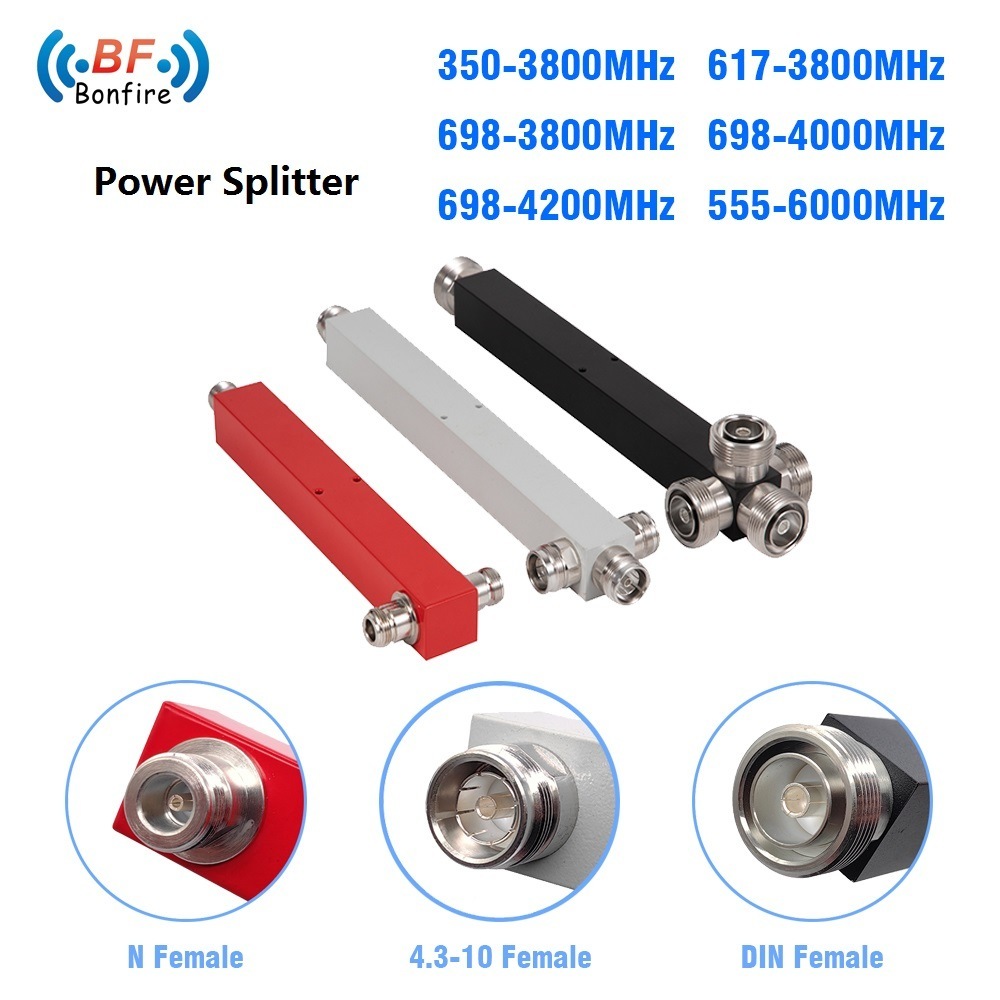 698-3800MHz 2 Way Power Divider RF Splitter 2 Way Log Splitter
