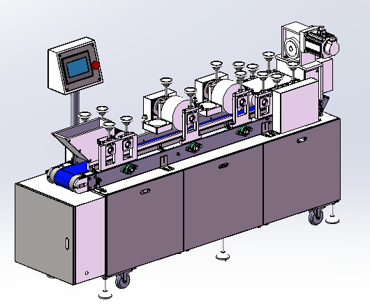 Papa Small Slab Rolls Forming Cutting Cereal Candy Bar Production Line