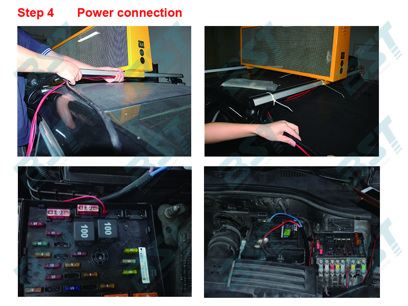 P5mm Taxi Advertising Screens , Waterproof IP65 Taxi Top LED Display 192 X 64 Dot Resolution