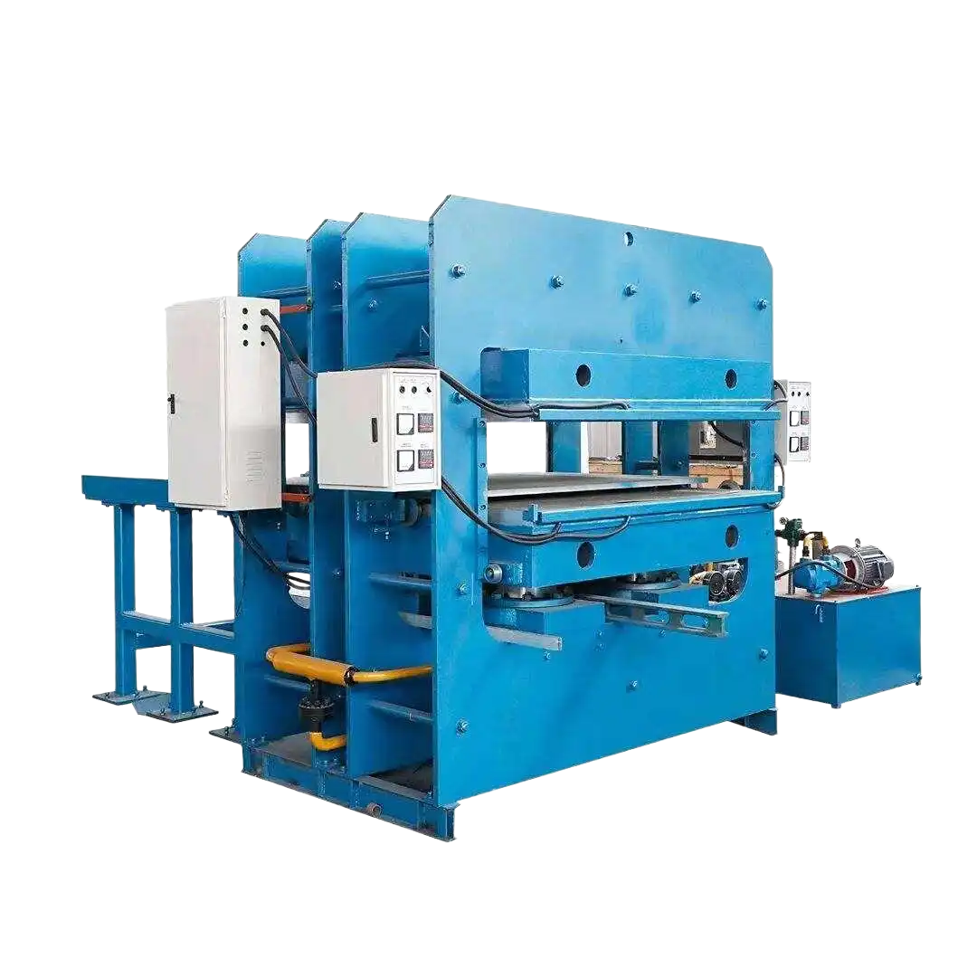 China Fully Automatic Duplex Design Frame Vulcanizing Press Machine with High Strength Steel Frame and Uniform Heating System on sale