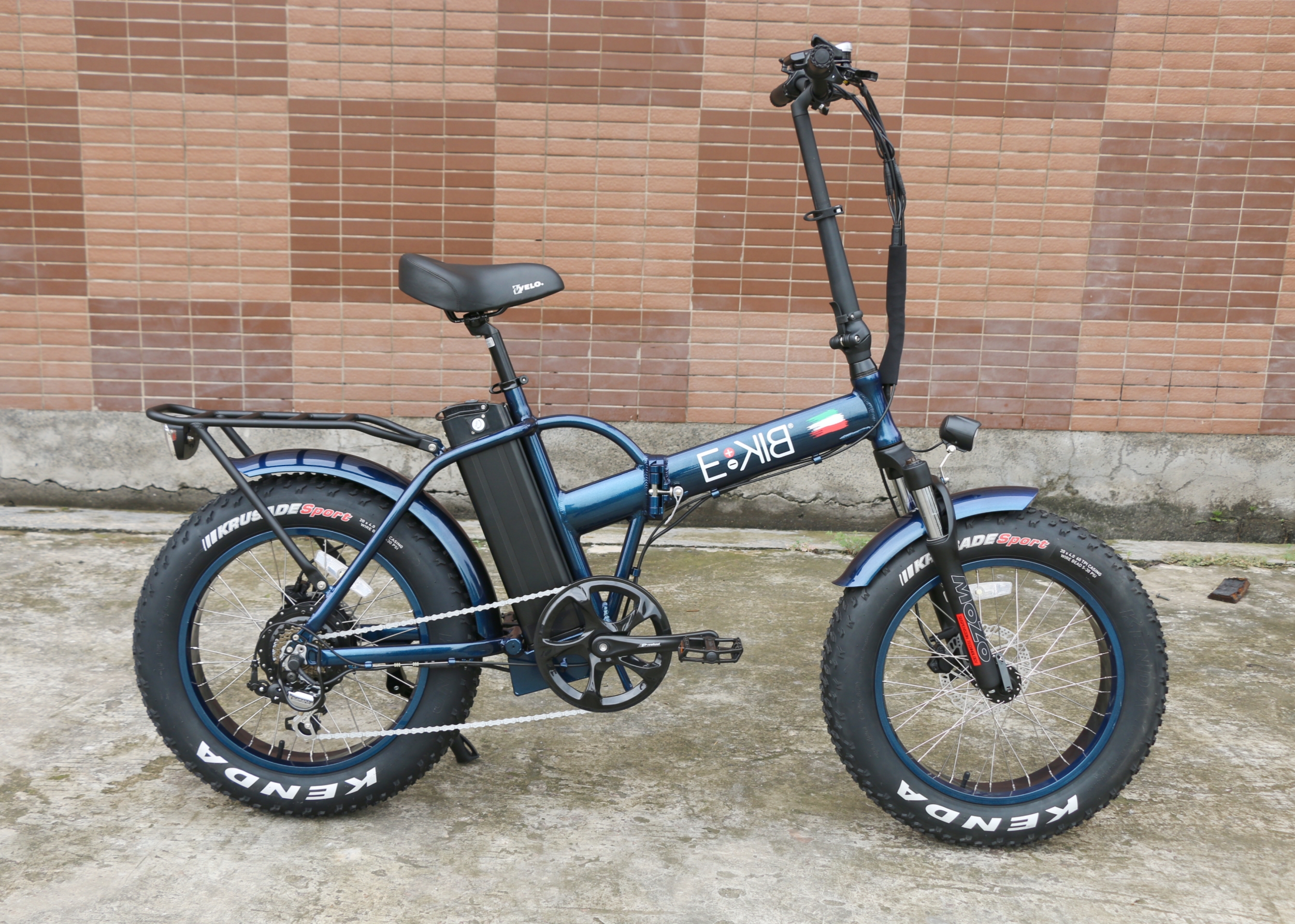 MOZO Suspension Fork 250W Bafang Hub Motor Fat Tyre Folding Electric Bicycle Free Shipping